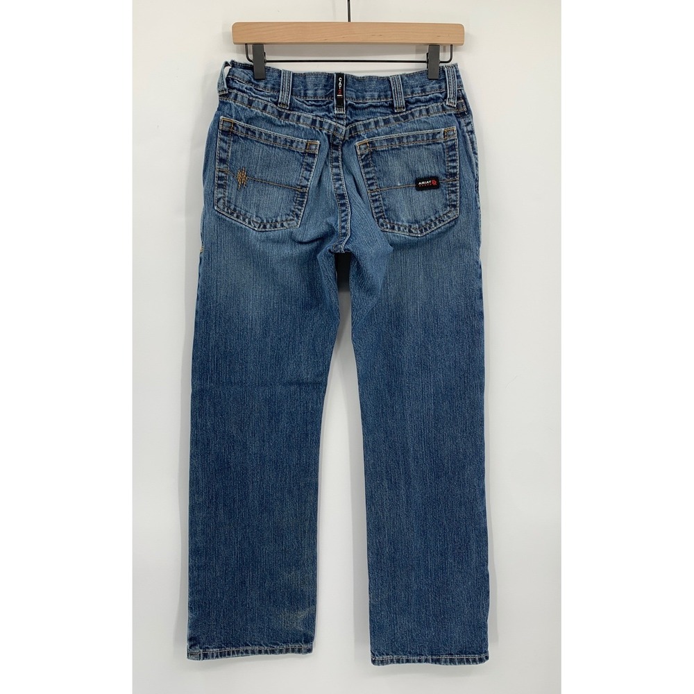 Ariat FR M4 Jeans Mens 29x32 Blue Relaxed Boot Flame Resistant Workwear Denim - Picture 3 of 11